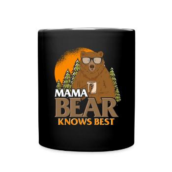 Mama Bear sait ce qu’il y a de mieux - Funny Bear Design - Mug uni - noir - Devant
