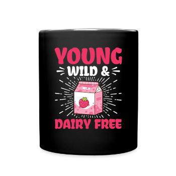 Jung Wild & Lactose-free - Intolerance to milk - Full Colour Mug - black - Front