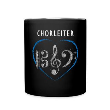 Chorleiter Chor Notenschlüssel Musiker Dirigent - Tasse einfarbig - Schwarz - Vorne
