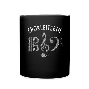 Chorleiterin Chor Musikverein Singen Gesang - Tasse einfarbig - Schwarz - Vorne