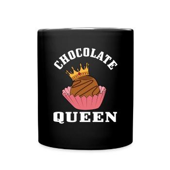 Chocolate queen - Full Colour Mug - black - Front