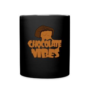Vibrations chocolatées - Mug uni - noir - Devant