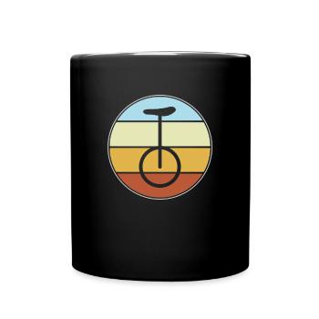Rétro monocycle - Mug uni - noir - Devant