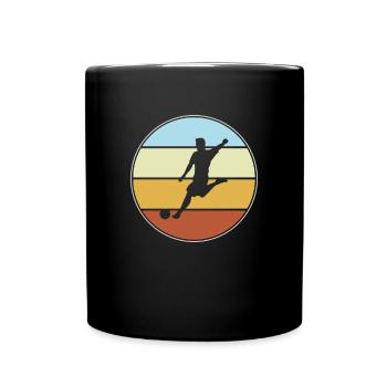 Football Rétro - Mug uni - noir - Devant