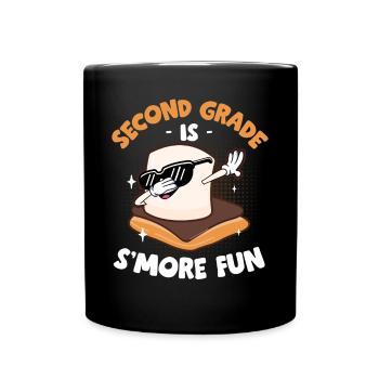 Camper Dabbing Marshmallow Kids Second Grade Is Sm - Tasse einfarbig - Schwarz - Vorne