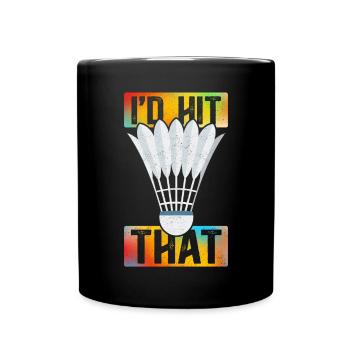 Badminton Badminton Player Gift - Full Colour Mug - black - Front