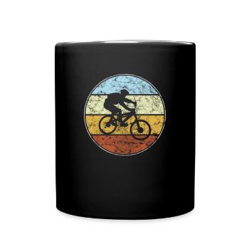 Mountain Bike Retro - Full Colour Mug - black - Front