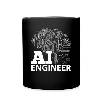 Artificial Intelligence Engineer - AI Engineer - Tasse einfarbig - Schwarz - Vorne