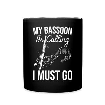 Bassoonist - Full Colour Mug - black - Front