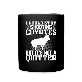 Coyote Hunt Coyote Hunter Yote - Full Colour Mug - black - Front