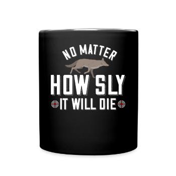 Coyote Hunt Coyote Hunter Yote - Full Colour Mug - black - Front