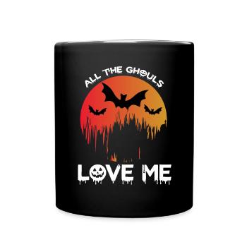 All The Ghouls Love Me Halloween - Tasse einfarbig - Schwarz - Vorne