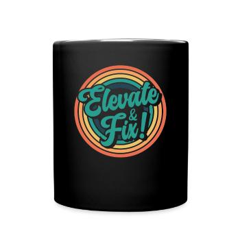 Elevator Mechanic - Aufzug Fahrstuhl Aufzugmonteur - Full Colour Mug - black - Front