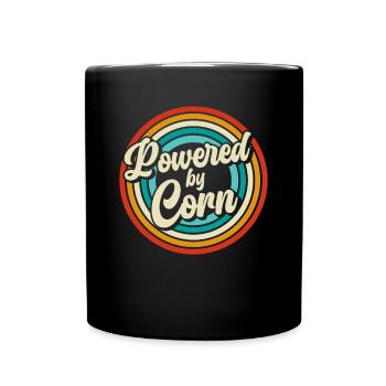 Retro Corn To Be Wild - Corn Farmer Farmer - Full Colour Mug - black - Front