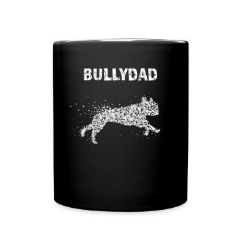 Bully Dad French Bulldog Dog Daddy Dogs - Full Colour Mug - black - Front