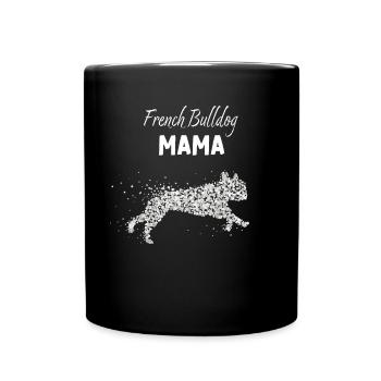 French Bulldog Mom French Bulldog Walk - Full Colour Mug - black - Front