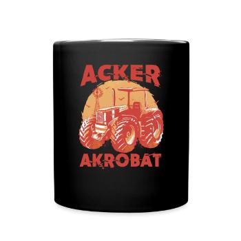 Acker Akrobat - Tasse einfarbig - Schwarz - Vorne