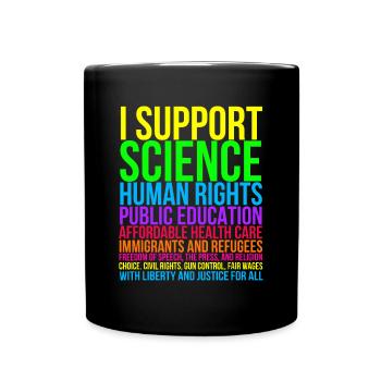 Science Droits de l’homme Éducation Liberté des soins de santé - Mug uni - noir - Devant