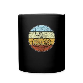 Gaming Retro - Tasse einfarbig - Schwarz - Vorne
