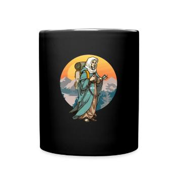 Sainte Marie en tant que géocacheuse - Geocaching Geocacher - Mug uni - noir - Devant