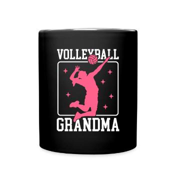 Volleyball Mamie Volleyball Cadeau de joueur de volleyball - Mug uni - noir - Devant