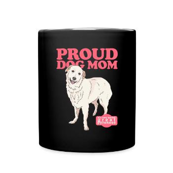 Maman Bouvier des Pyrénées | Cadeau du propriétaire de chien - Mug uni - noir - Devant