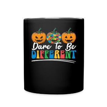 Autisme Halloween Trick ou Treat Sensibilisation à l’autisme - Mug uni - noir - Devant