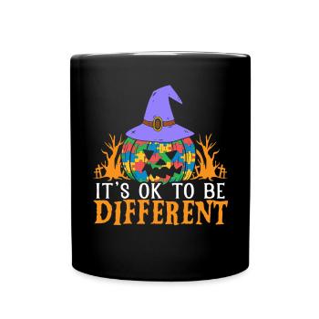Autisme Halloween Trick ou Treat Sensibilisation à l’autisme - Mug uni - noir - Devant