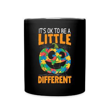 Autisme Halloween Trick ou Treat Sensibilisation à l’autisme - Mug uni - noir - Devant
