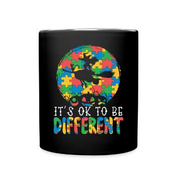 Autisme Halloween Trick ou Treat Sensibilisation à l’autisme - Mug uni - noir - Devant