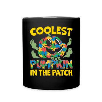 Autisme Halloween Trick ou Treat Sensibilisation à l’autisme - Mug uni - noir - Devant