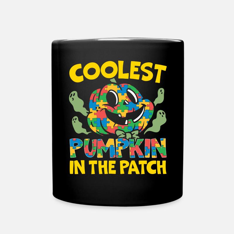 Autismus Halloween Süßes oder Saures Autismus-Bewusstsein - Tasse einfarbig - Schwarz