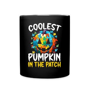 Autisme Halloween Trick ou Treat Sensibilisation à l’autisme - Mug uni - noir - Devant