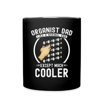 Organiste : organiste, organiste d’église, orgue - Mug uni - noir - Devant