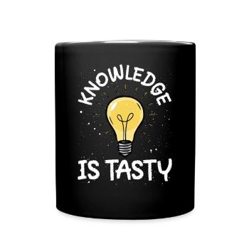 La connaissance est délicieuse - Mug uni - noir - Devant