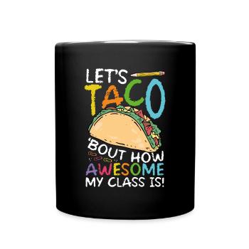 Montrons à quel point taco est génial - Mug uni - noir - Devant