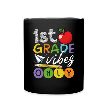 Only first-class moods - Full Colour Mug - black - Front