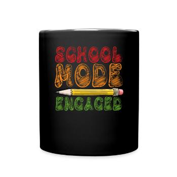 School Mode Enabled - Full Colour Mug - black - Front