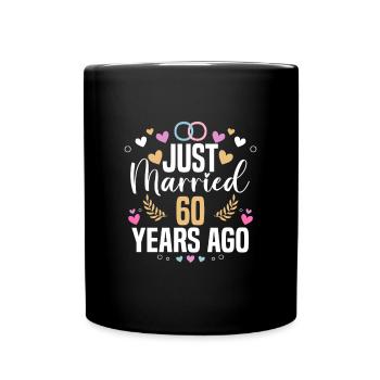 I Have Been Married For 60 Years Nothing Scares Me - Full Colour Mug - black - Front