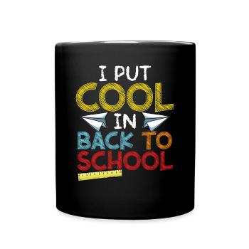 I made back-to-school cool - Full Colour Mug - black - Front