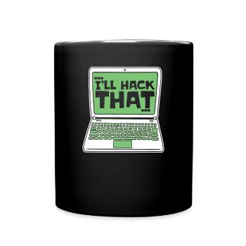 Je vais pirater ce renifleur d’ingénierie sociale - Mug uni - noir - Devant