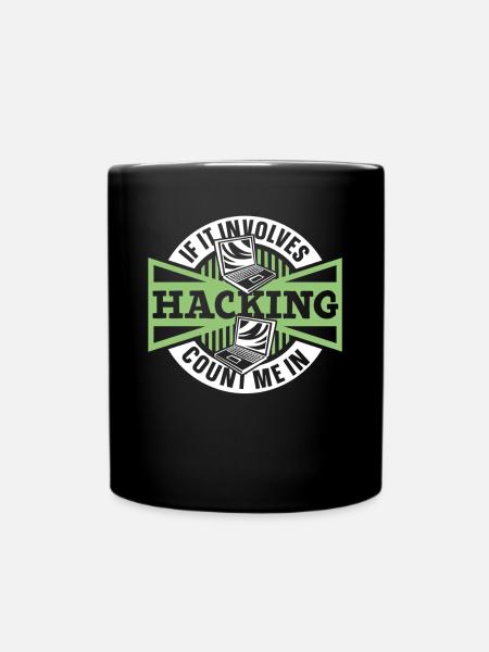 S’il s’agit de piratage, comptez-moi dans Sniffer - Mug uni - noir