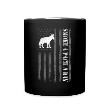 Coyote Hunt Coyote Hunter Yote - Full Colour Mug - black - Front