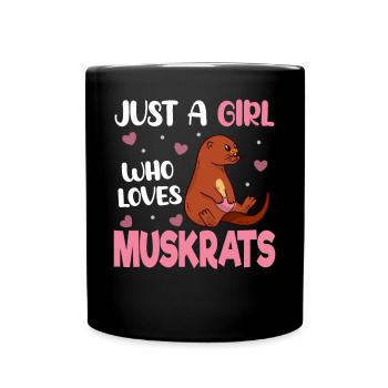 Rat musqué rétro - Mug uni - noir - Devant