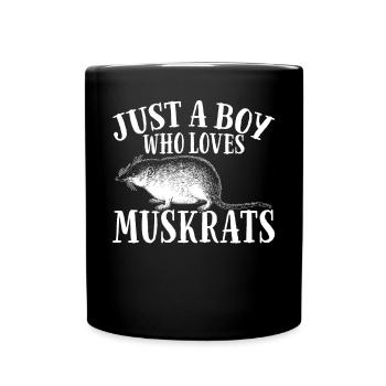 Rat musqué rétro - Mug uni - noir - Devant