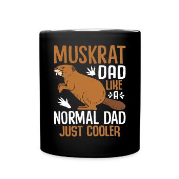 Rat musqué rétro - Mug uni - noir - Devant