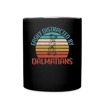 Gifts for Dalmatian Lovers - Full Colour Mug - black - Front