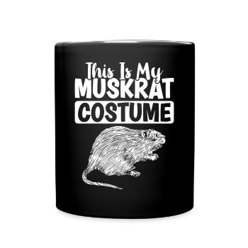 Rat musqué rétro - Mug uni - noir - Devant