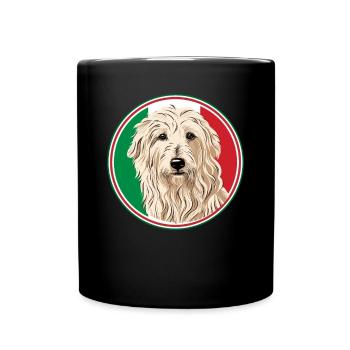 Maremma Abruzzo German Shepherd Maremmano Abruzzese - Full Colour Mug - black - Front