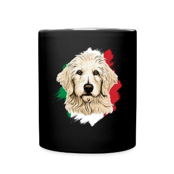 Maremma Abruzzo German Shepherd Maremmano Abruzzese - Full Colour Mug - black - Front
